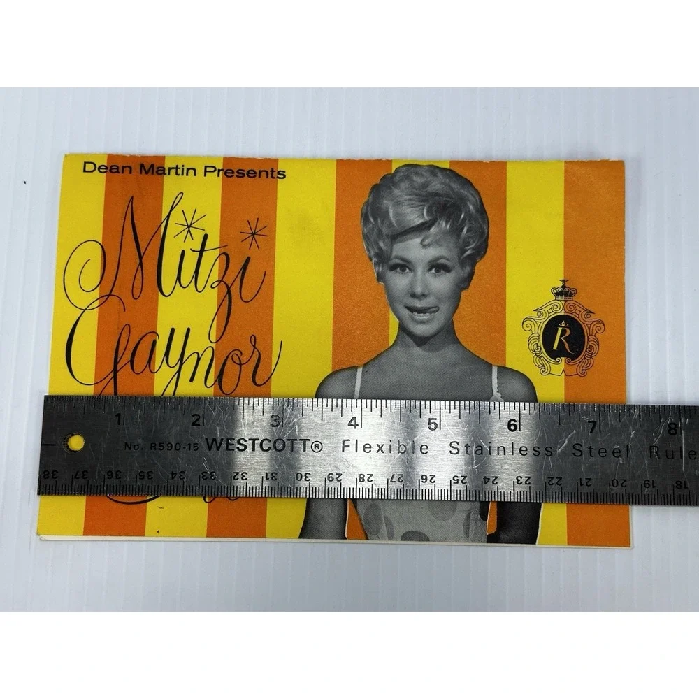 VTG DEAN‎ MARTIN PRESENTS MITZI GAYNOR SHOW RIVIERA LAS VEGAS SOUVENIR PROGRAM